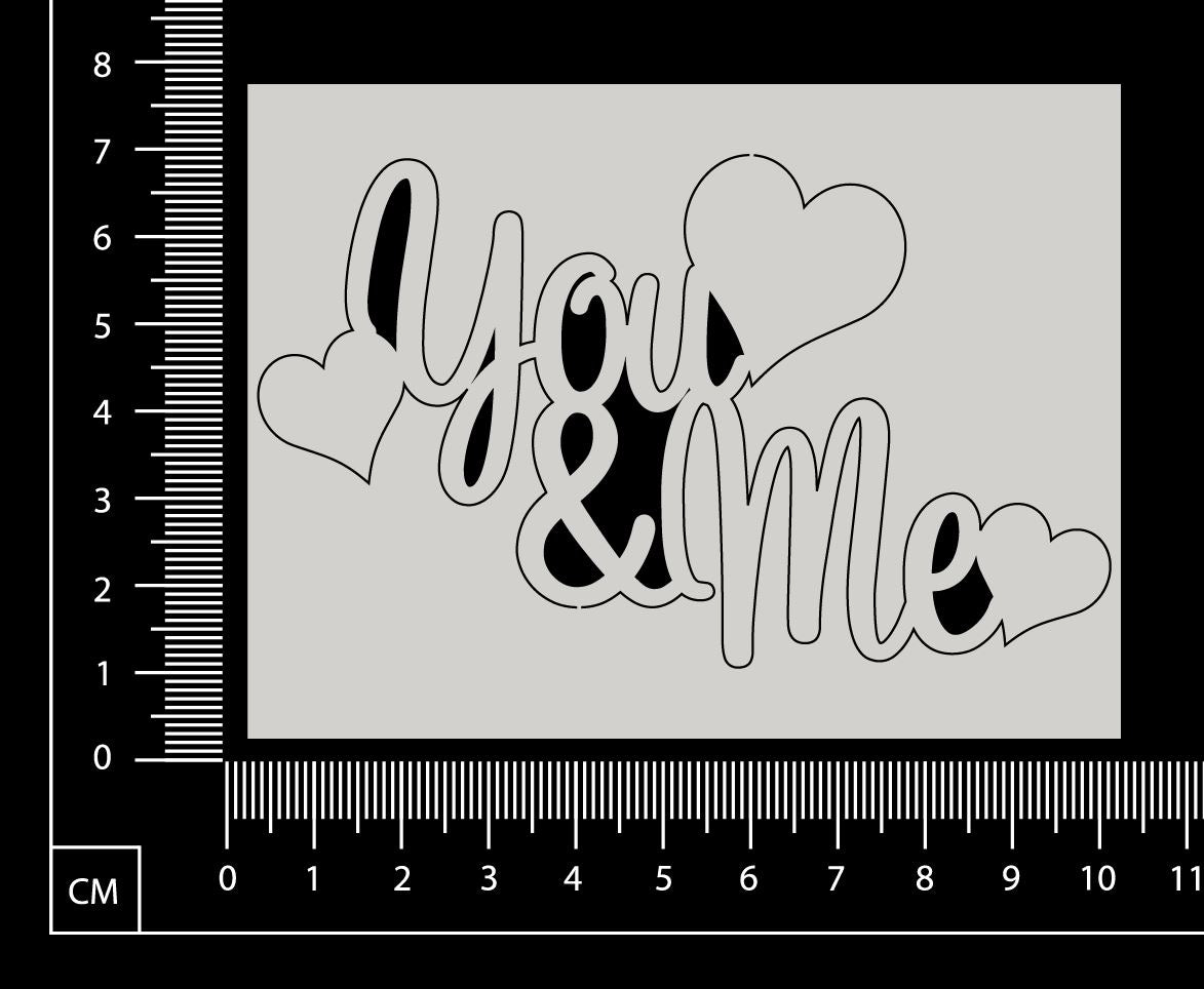 You and Me - White Chipboard