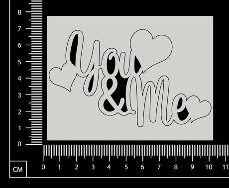 You and Me - White Chipboard