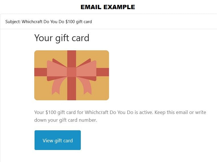 Whichcraft Do You Do - e-Gift Card