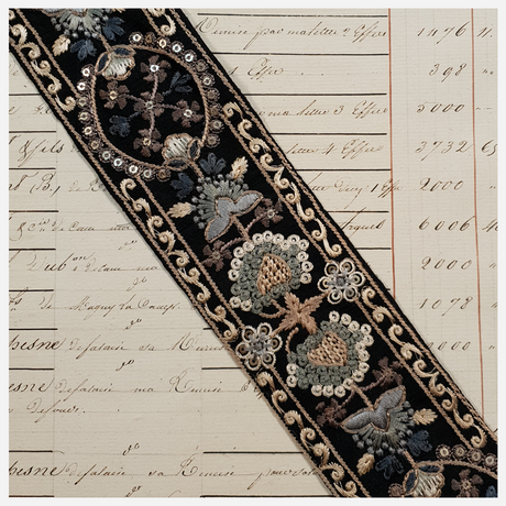 Embroidered Trim - ROLL  - (ITR-1041)