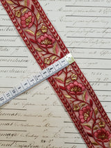 Embroidered Trim - 1 Meter  - (ITR-1047)