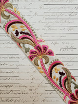 Embroidered Trim - 1 Meter  - (ITR-1119)