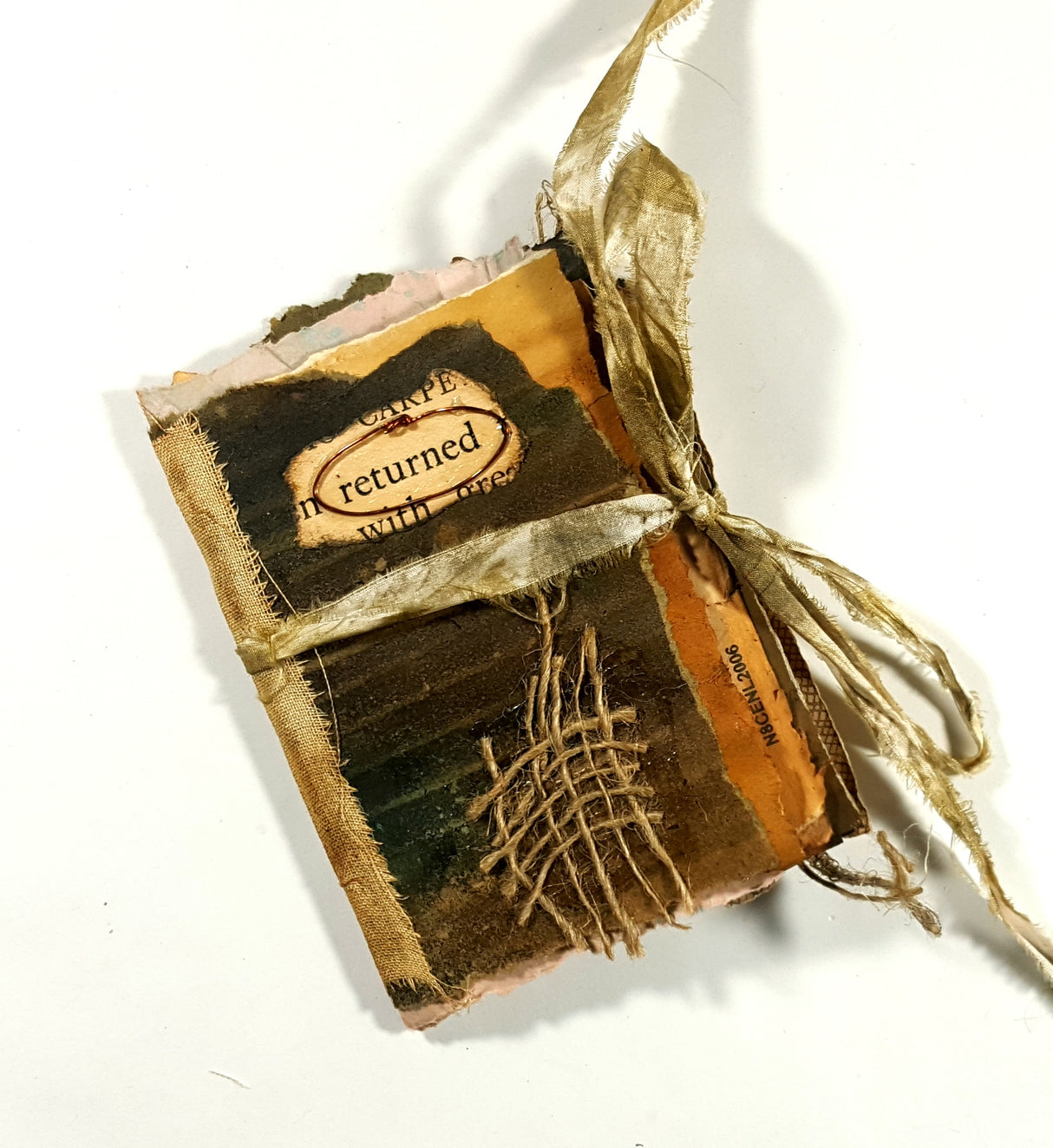 Motherloads Grungy Handmade Mini Journal - 117