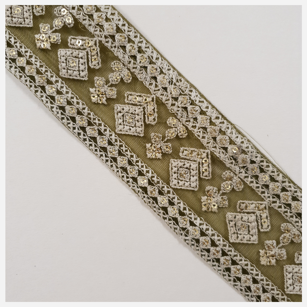 Embroidered Trim - 1 Meter - (ITR-1281)