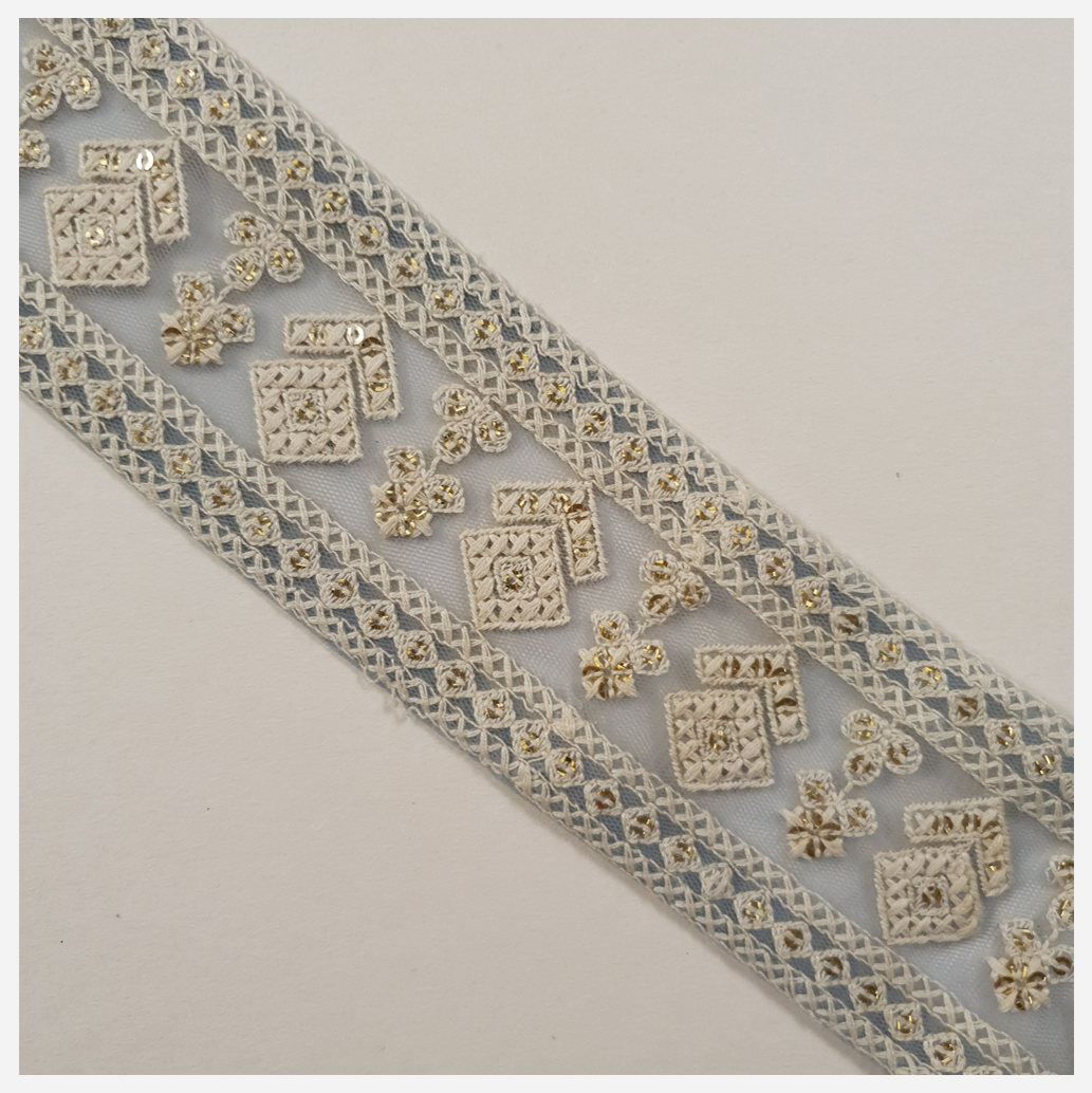 Embroidered Trim - 1 Meter - (ITR-1285)