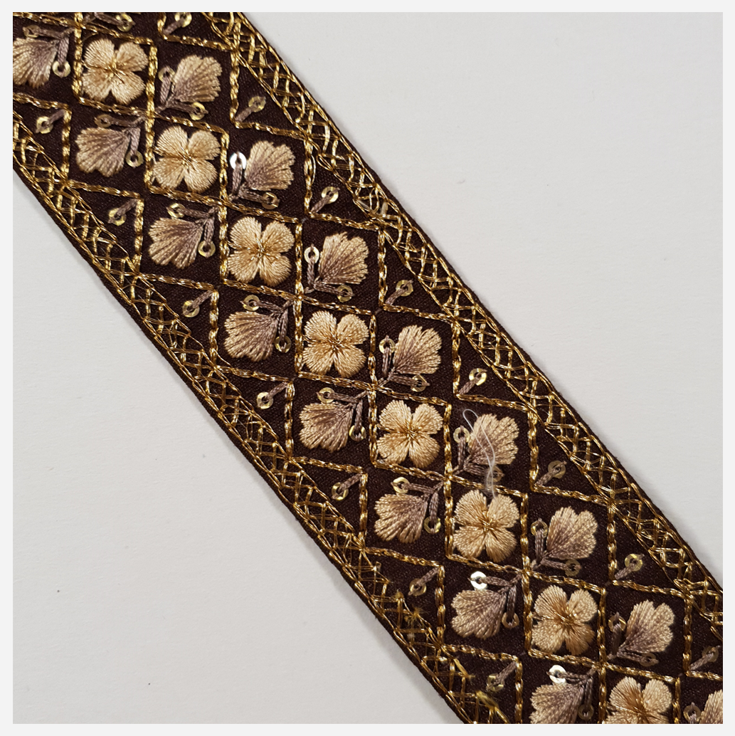 Embroidered Trim - 1 Meter - (ITR-1290)