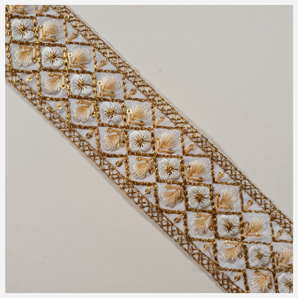 Embroidered Trim - 1 Meter - (ITR-1291)