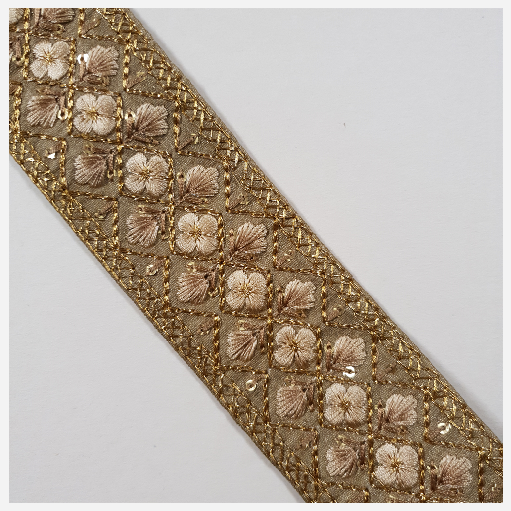 Embroidered Trim - 1 Meter - (ITR-1292)
