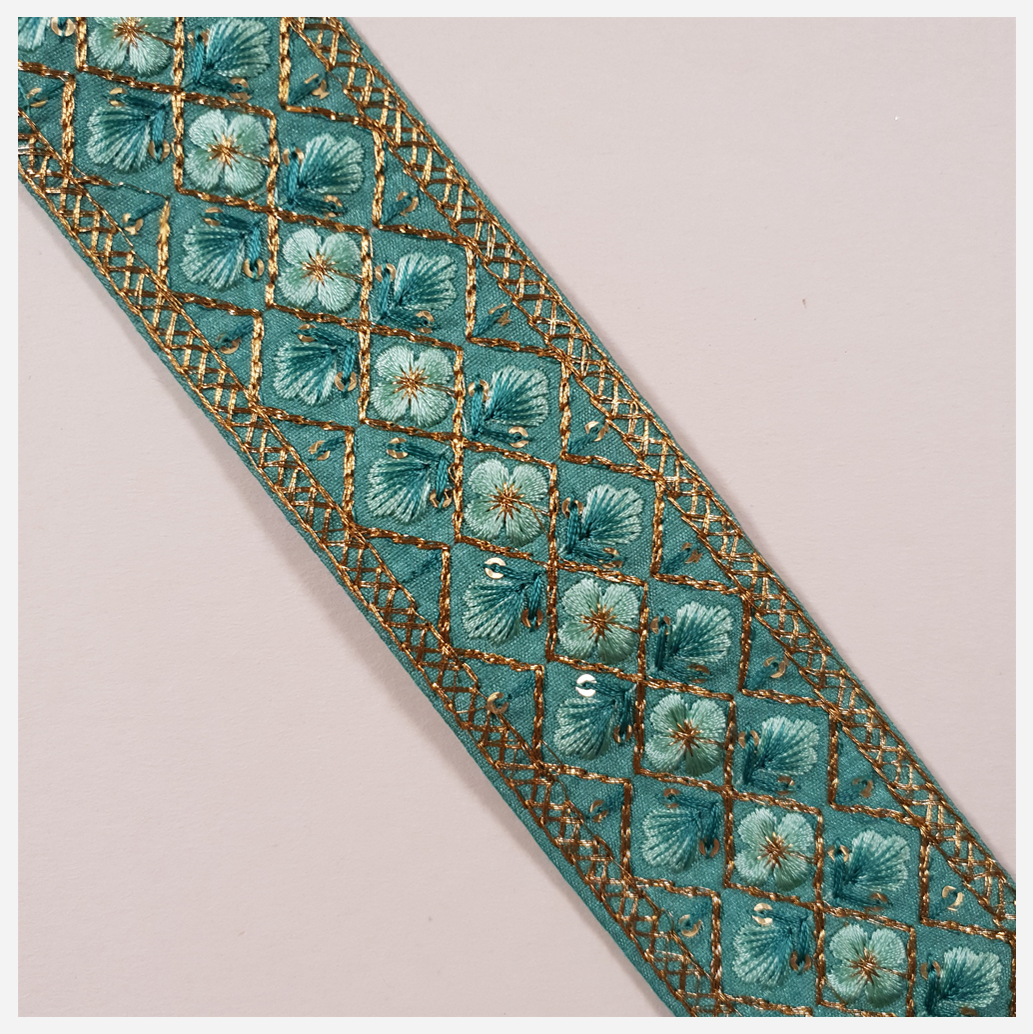 Embroidered Trim - 1 Meter - (ITR-1296)