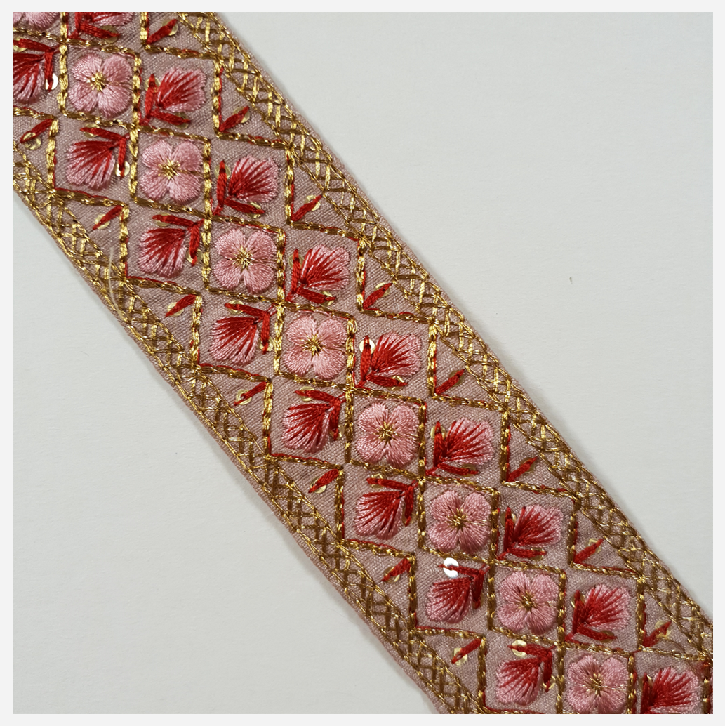 Embroidered Trim - 1 Meter - (ITR-1299)