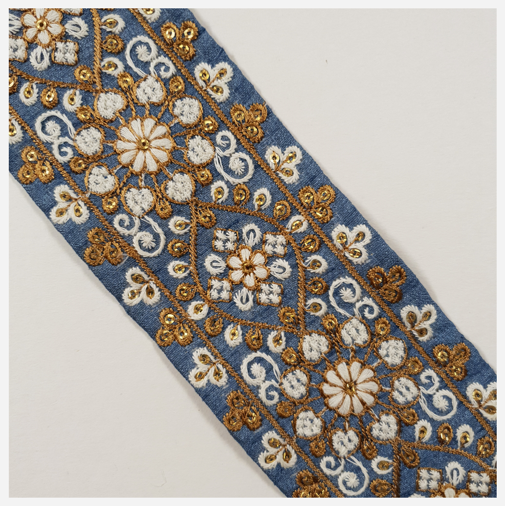 Embroidered Trim - 1 Meter - (ITR-1305)