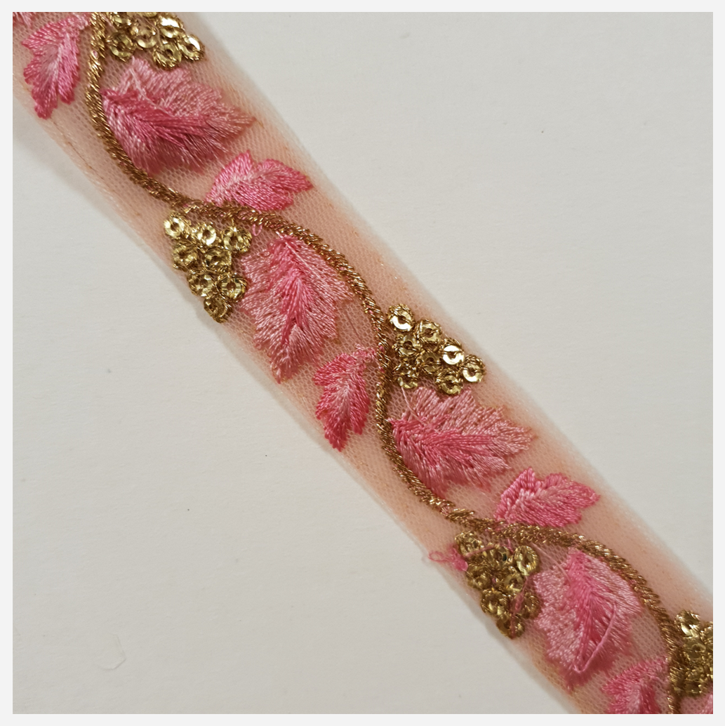 Embroidered Trim - 1 Meter - (ITR-1311)
