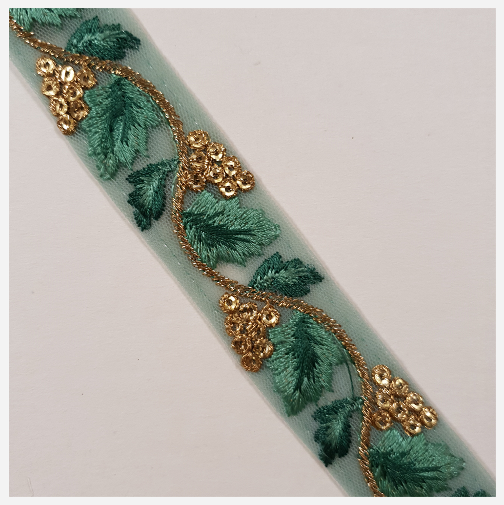 Embroidered Trim - 1 Meter - (ITR-1316)