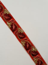 Embroidered Trim - 1 Meter - (ITR-1317)