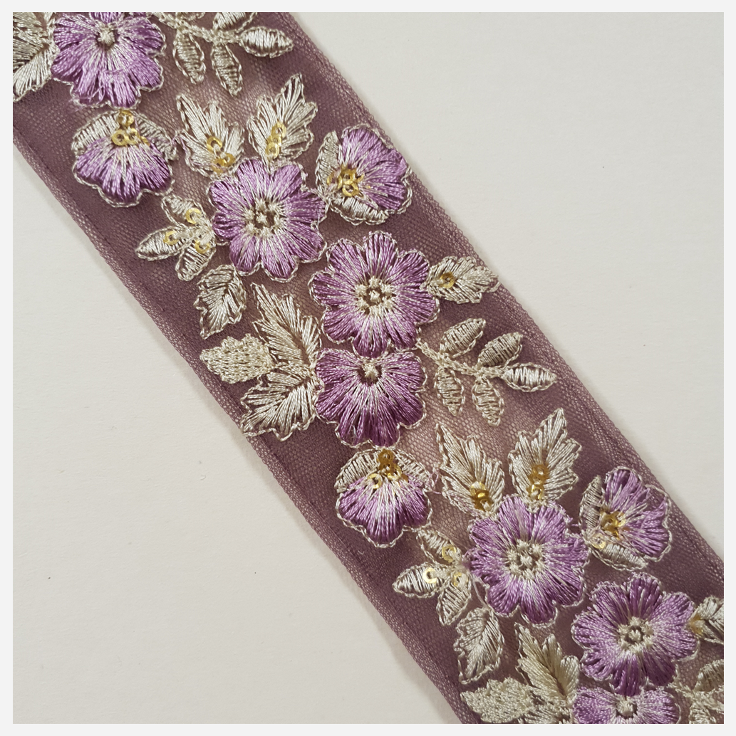 Embroidered Trim - 1 Meter - (ITR-1323)