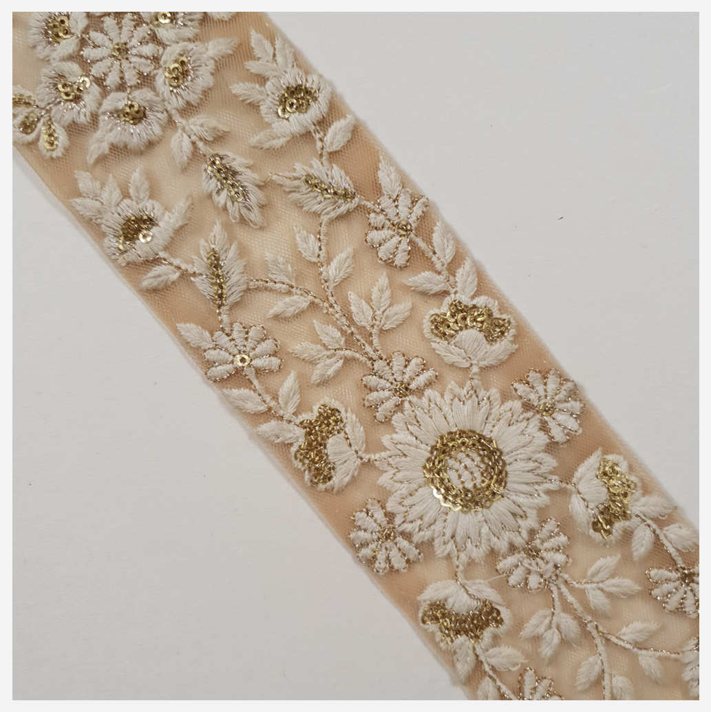 Embroidered Trim - 1 Meter - (ITR-1325)