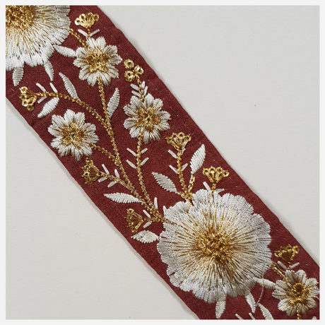 Embroidered Trim - ROLL - (ITR-1349)