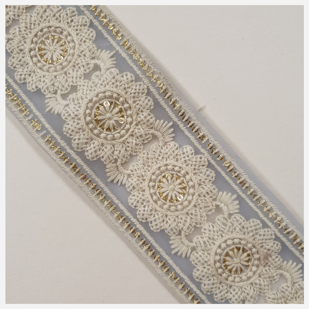 Embroidered Trim - 1 Meter - (ITR-1351)
