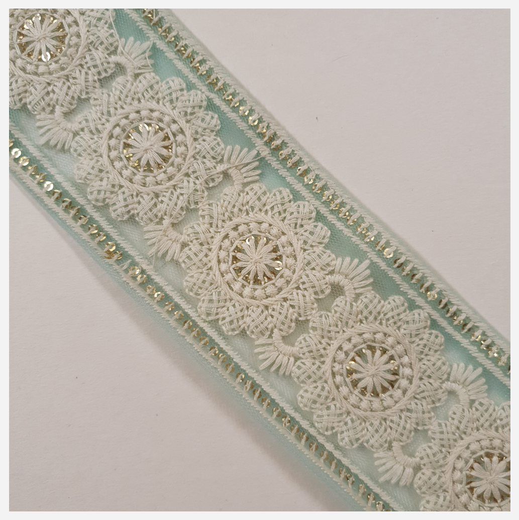 Embroidered Trim - 1 Meter - (ITR-1355)
