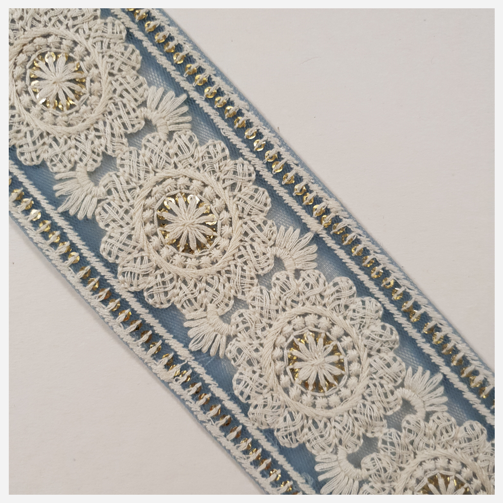 Embroidered Trim - 1 Meter - (ITR-1357)