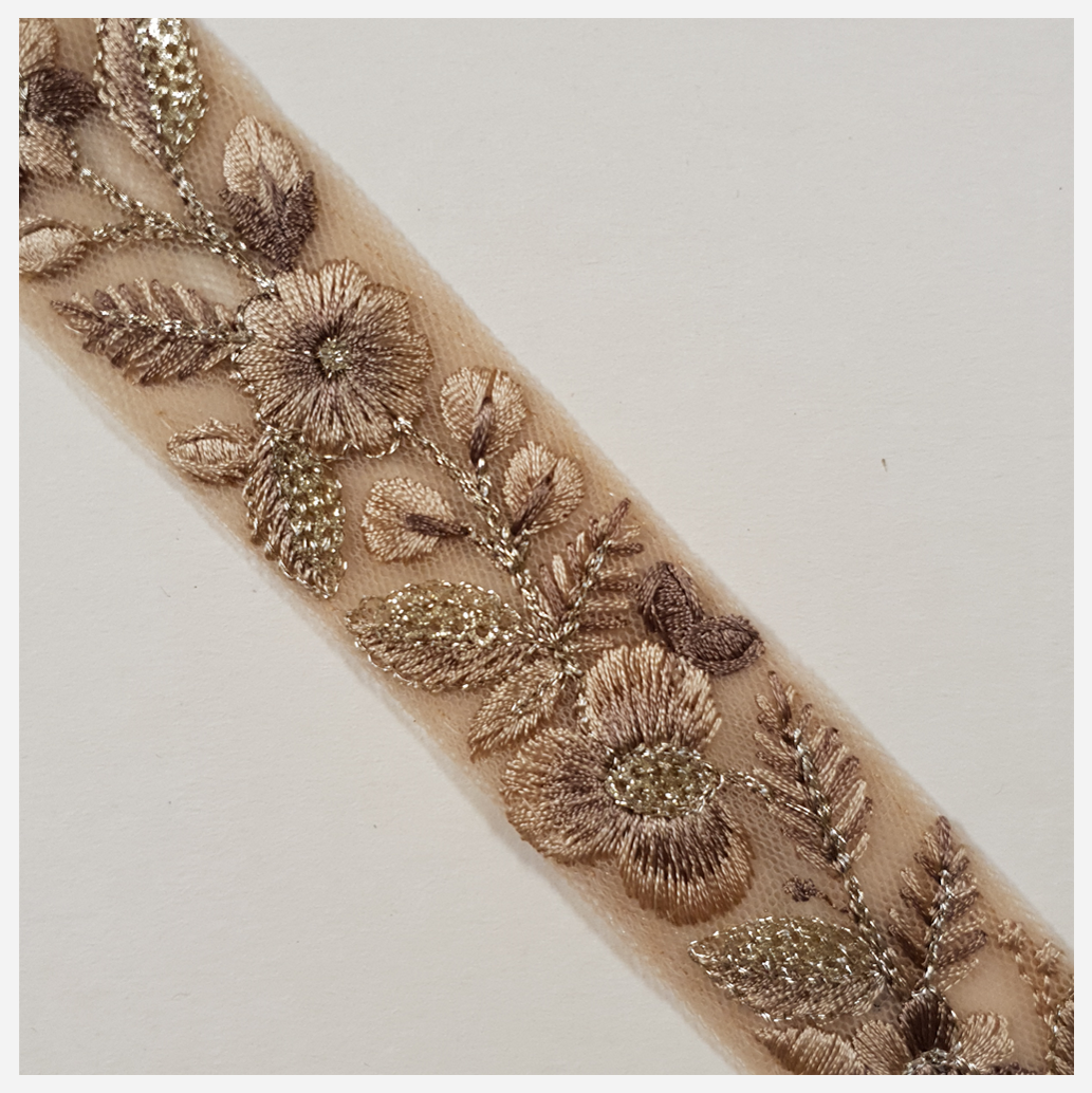 Embroidered Trim - 1 Meter - (ITR-1392)