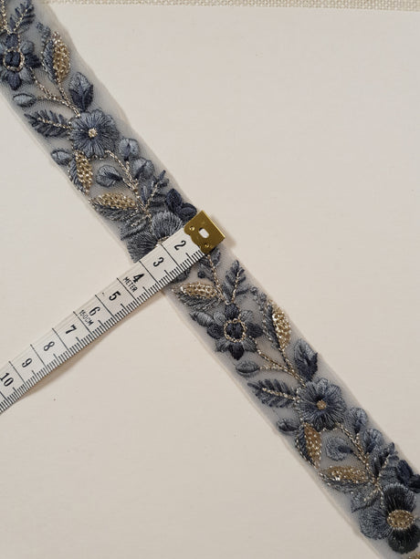 Embroidered Trim - 1 Meter - (ITR-1393)