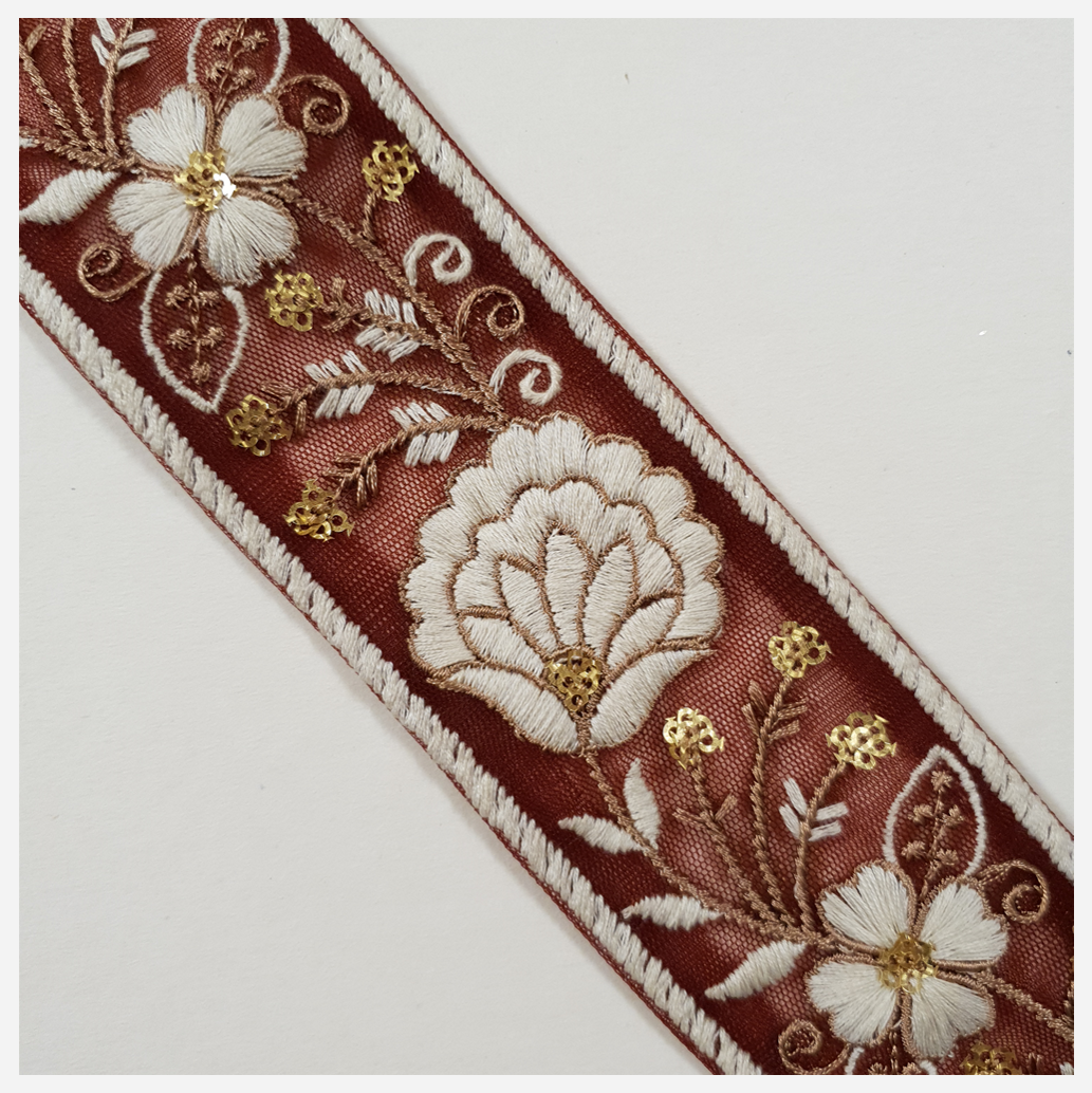 Embroidered Trim - 1 Meter - (ITR-1399)