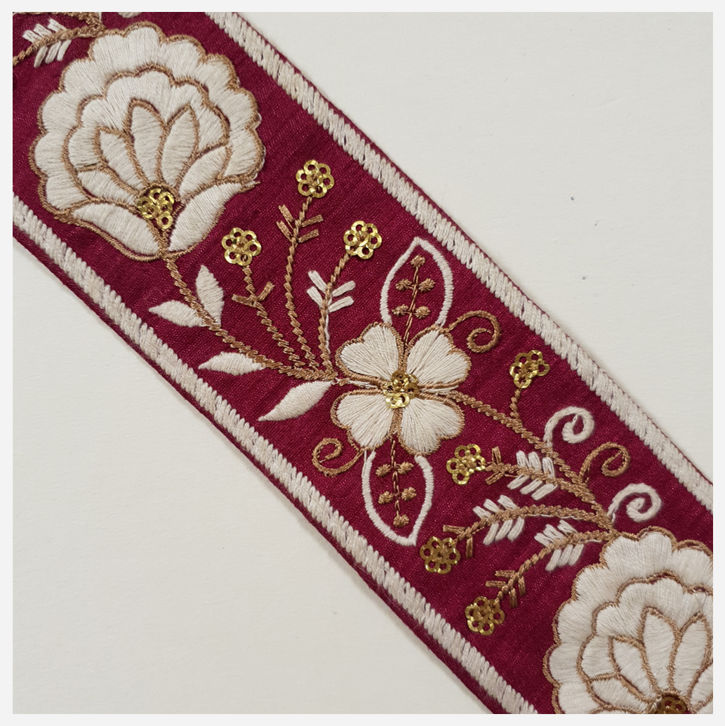 Embroidered Trim - 1 Meter - (ITR-1401)