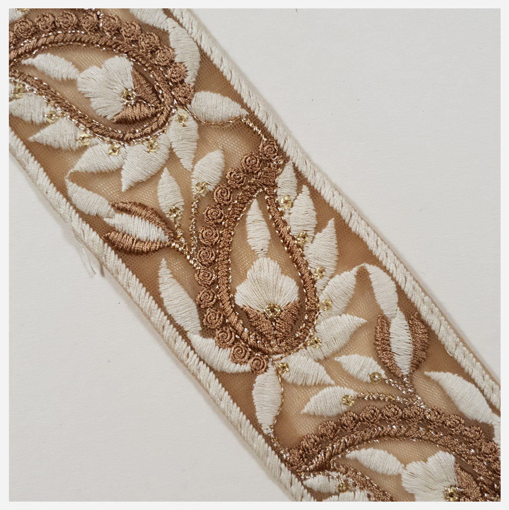 Embroidered Trim - 1 Meter - (ITR-1412)