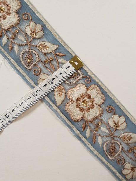 Embroidered Trim - 1 Meter - (ITR-1418)
