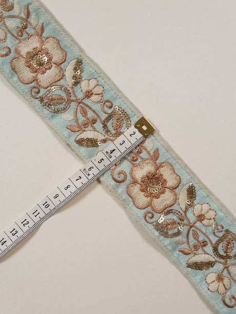 Embroidered Trim - 1 Meter - (ITR-1419)