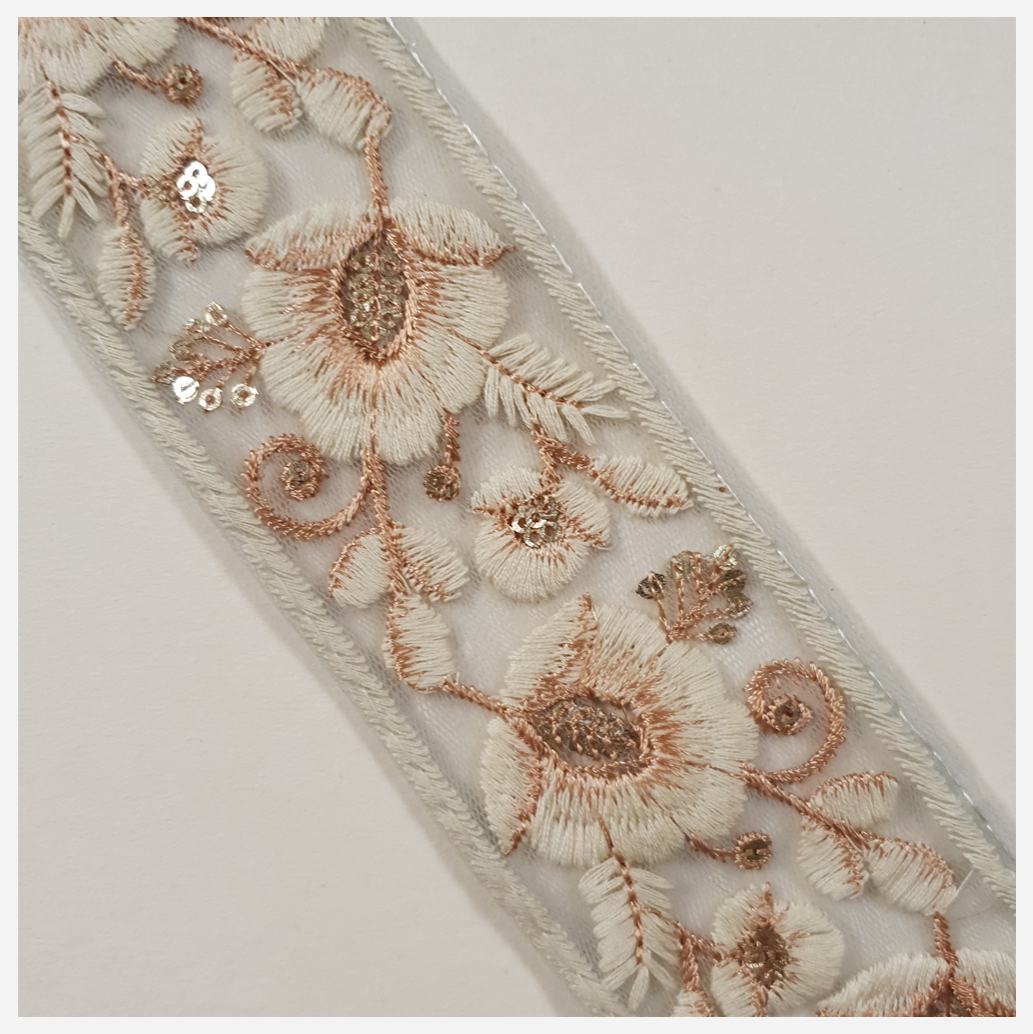 Embroidered Trim - 1 Meter - (ITR-1432)