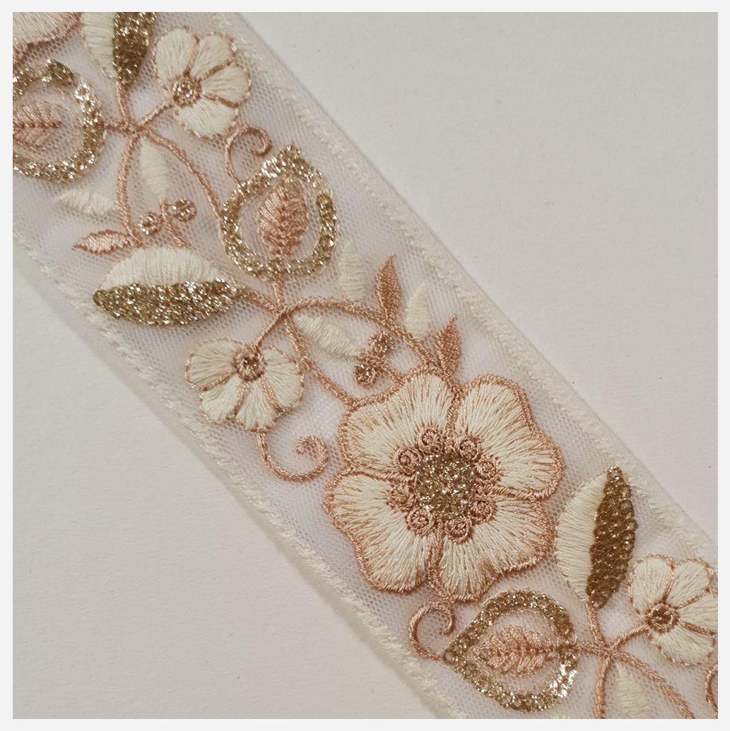 Embroidered Trim - 1 Meter - (ITR-1447)