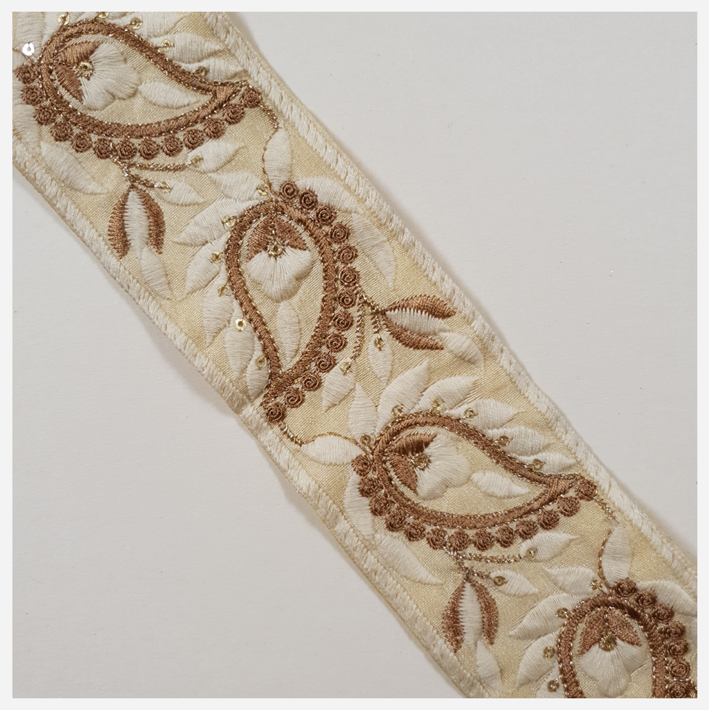 Embroidered Trim - 1 Meter - (ITR-1454)