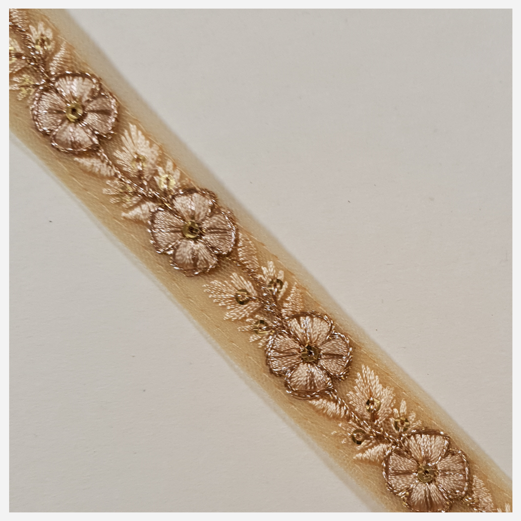 Embroidered Trim - ROLL - (ITR-1456)
