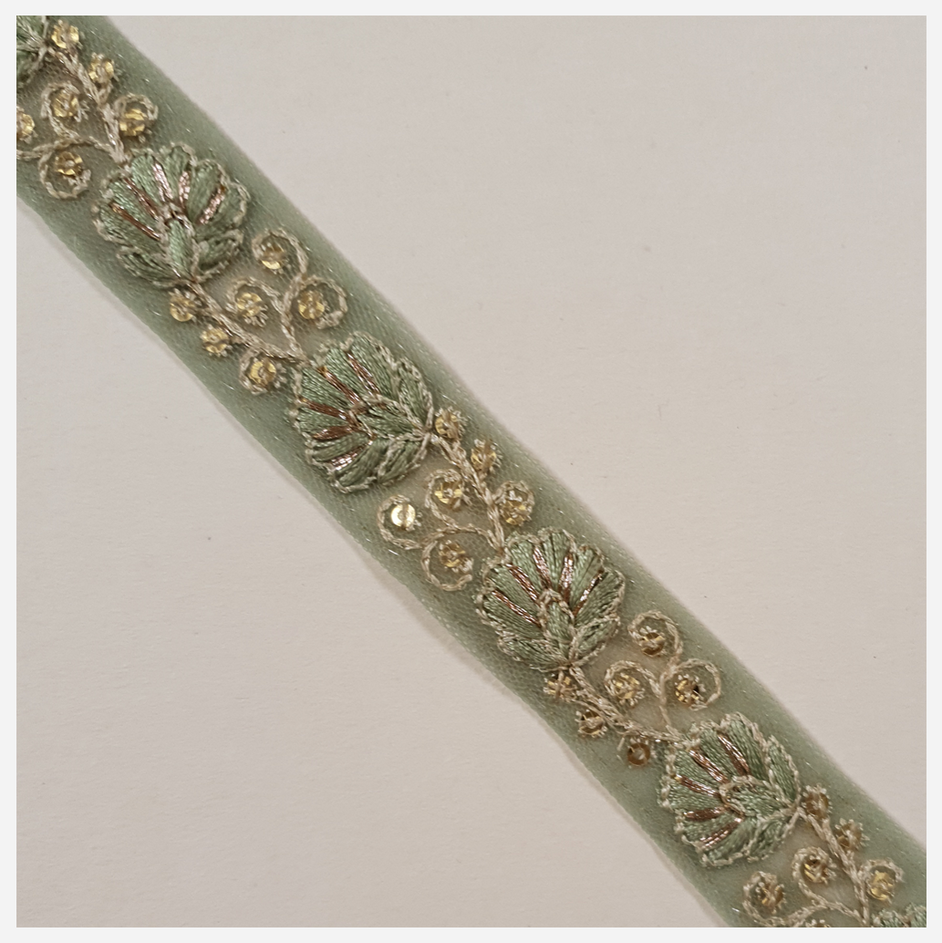 Embroidered Trim - ROLL - (ITR-1474)