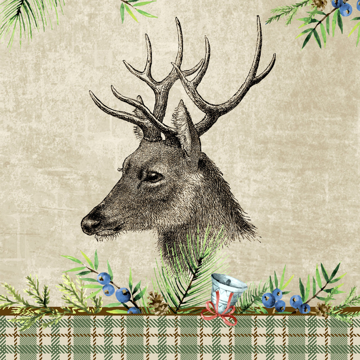 Decoupage Napkin - (DN-8930) -  Deer