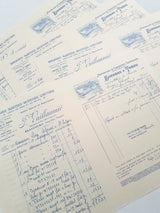 Faux Vintage Invoice Pack - 9025