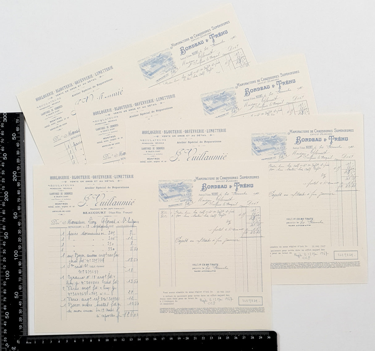 Faux Vintage Invoice Pack - 9025