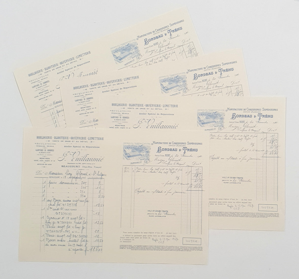 Faux Vintage Invoice Pack - 9025