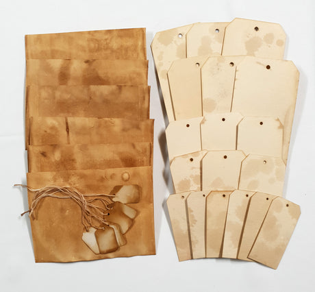 Hand Dyed Enverlopes and Tags Pack