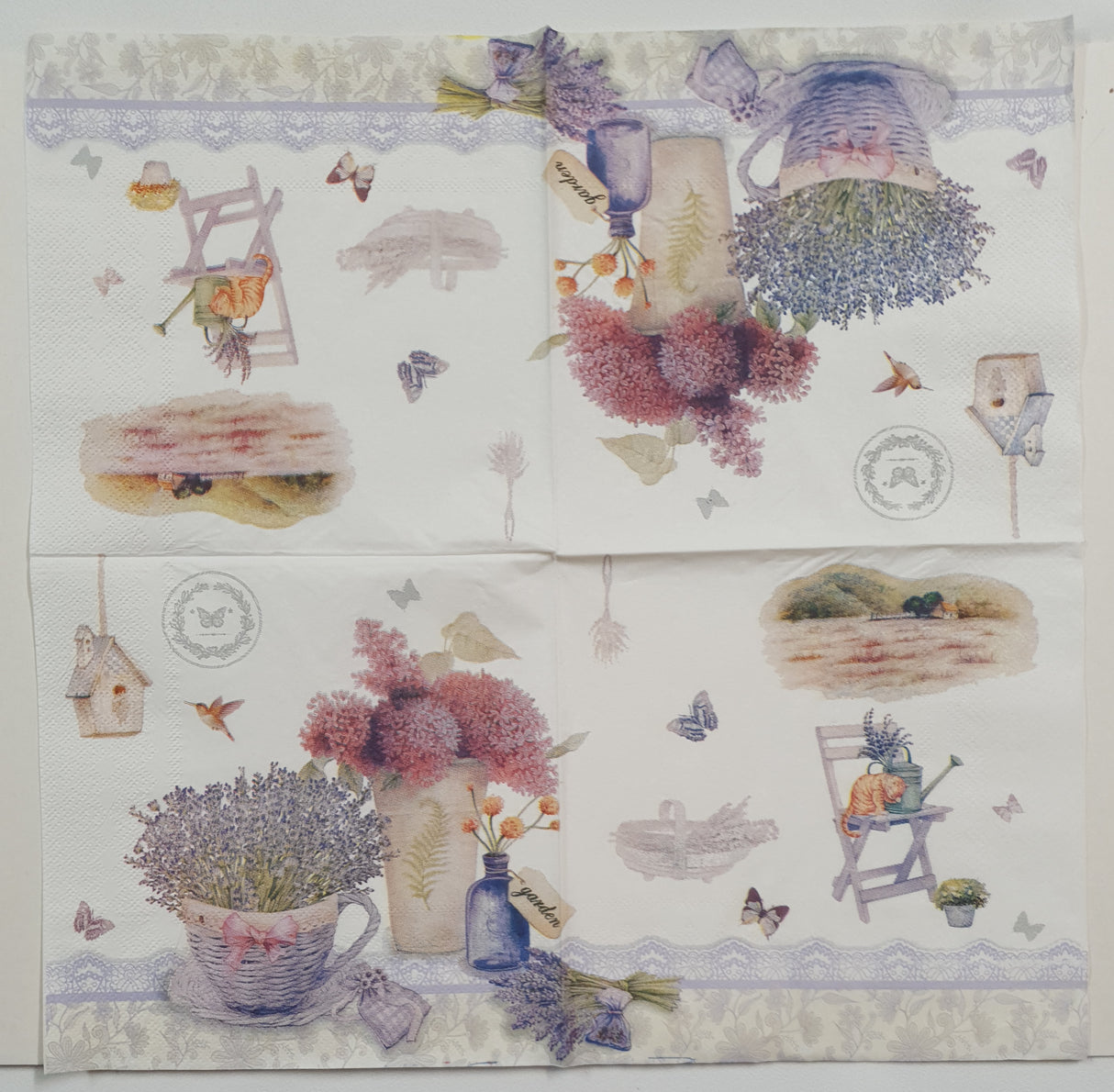 Decoupage Napkin - (DN-8281) - Spring Blooms
