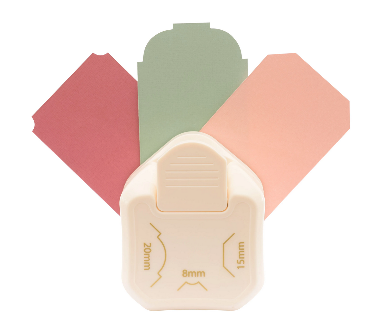 Vaessen Creative - 3-in-1 Corner Tag Punch - Decorative Corners