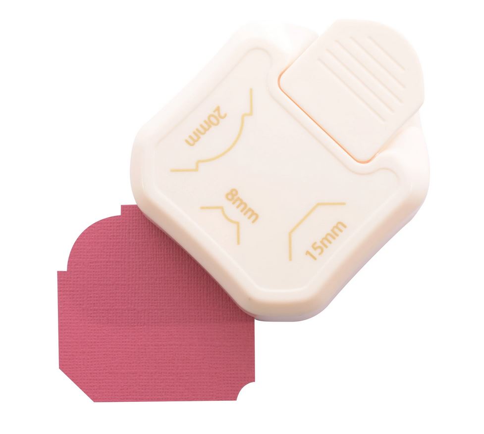 Vaessen Creative - 3-in-1 Corner Tag Punch - Decorative Corners