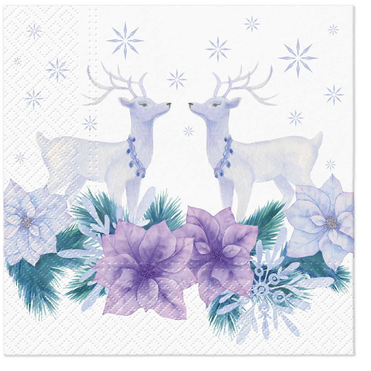 Decoupage Napkin - (DN-8947) - Lavender Christmas