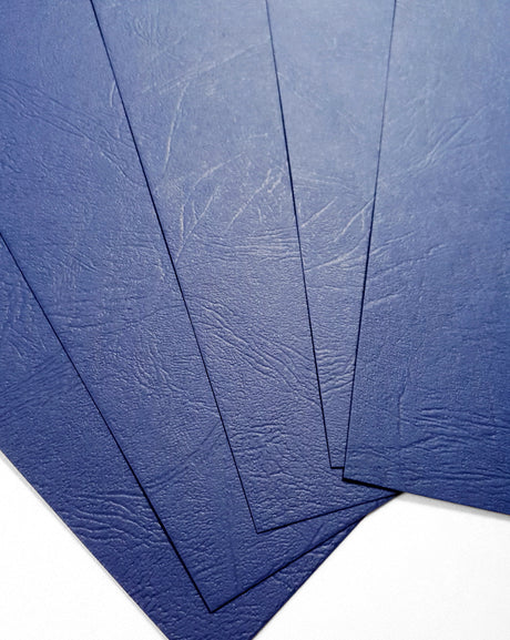 Leather Textured - Card Stock - Blue