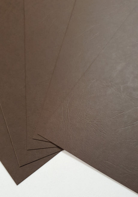 Leather Textured - Card Stock - Brown