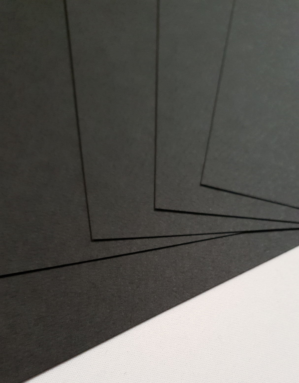 Linen Textured - Card Stock - Black