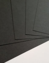 Linen Textured - Card Stock - Black