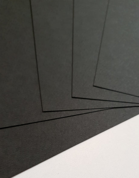 Linen Textured - Card Stock - Black